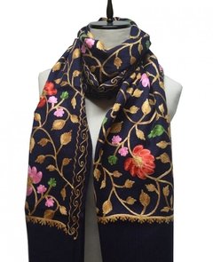 PASHMINA DE LANA BORDADA