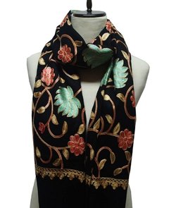 PASHMINA DE LANA BORDADA - comprar online