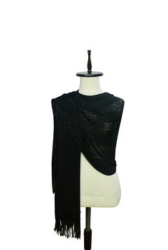 PASHMINA TEJIDA CON LUREX Y FLECOS en internet