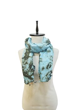 CHALINA ESTAMPADA BATIK EN SEDA NATURAL - comprar online