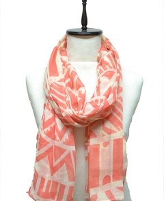 PASHMINA ESTAMPADA BICOLOR - tienda online