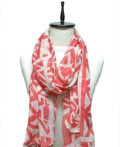 Imagen de PASHMINA ESTAMPADA BICOLOR