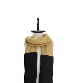 BUFANDON TEJIDO BICOLOR CON GUARDA - comprar online