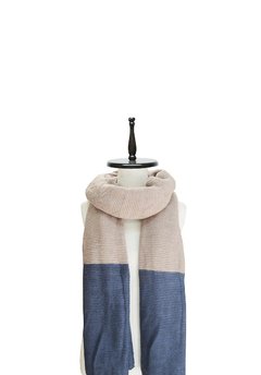 BUFANDON TEJIDO BICOLOR CON GUARDA - tienda online