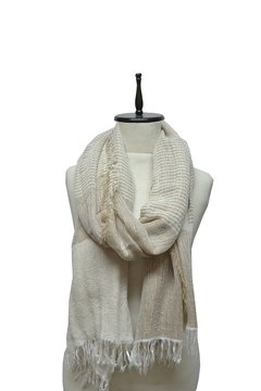 PASHMINA A RAYAS BICOLOR