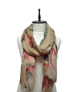 PASHMINA CON ESTAMPADO DE FLORES