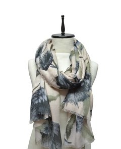 PASHMINA CON ESTAMPADO DE FLORES