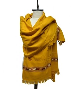 Imagen de PASHMINA PURA LANA CON GUARDA INCAICA