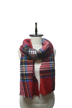 PASHMINA PLISADA ESCOCESA - ANTEPRIMA 