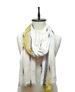 Imagen de PASHMINA CON GUARDA Y DETALLES INCAICOS EN JACKARD
