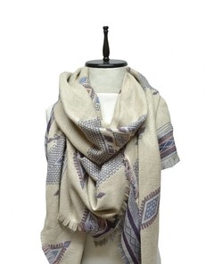 MANTON CON MOTIVO INCAICO EN JACKARD - tienda online