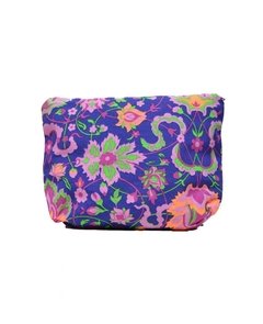 PORTACOSMETICOS DE LONA ESTAMPADA EN FLORES - comprar online
