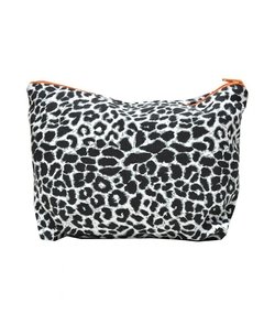 PORTACOSMETICOS DE LONA ESTAMPADA ANIMAL PRINT