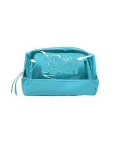 PORTACOSMETICO BEACH PVC RECTANGULAR GRANDE