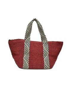CARTERA TEJIDA CON MANIJAS ENTRETEJIDAS - tienda online