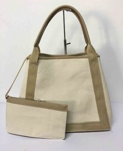 BOLSO SHOPPING CON MONEDERO EN CANVAS - comprar online