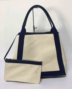 BOLSO SHOPPING CON MONEDERO EN CANVAS - comprar online