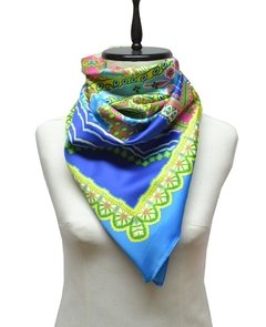 PAÑUELO TIPO SEDA DE 90 X 90 ESTAMPADOS VARIOS - tienda online