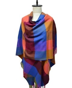 RUANA A CUADROS - tienda online