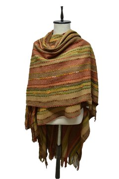 RUANA TEJIDA MULTICOLOR - comprar online