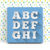 Cuadro ABC Azules - tienda online