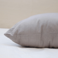 Funda de almohadón gris