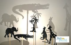 SILUETAS para jugar con SOMBRAS - ANIMALES de LA SELVA/ 5% off pago por transferencia bancaria ó efectivo - comprar online