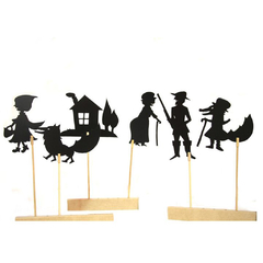 SILUETAS TEMATICAS para jugar con SOMBRAS - CAPERUCITA ROJA/ 5%off pago por transferencia bancaria ó efectivo