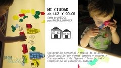 Mi ciudad de LUZ y COLOR. JUEGO para MESA LUMINICA. en internet