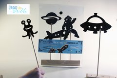 SILUETAS TEMATICAS para jugar con SOMBRAS - ESPACIAL/ 5% off pago por transferencia bancaria ó efectivo - comprar online