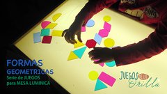 FORMAS GEOMETRICAS - Serie de Juegos para mesa lumínica