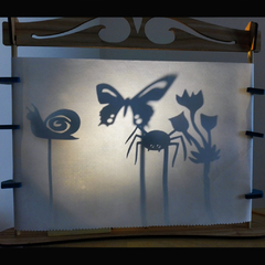 SIUETAS TEMATICAS para jugar con SOMBRAS - BICHOS del Jardín/ 5% off pago por transferencia bancaria ó efectivo