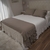 Pie De Cama - DELHI - 4 Volados + 2 Almohadones - Tusor - Allegra Home