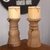 Set De 2 Porta Velas - Torneados Bajos