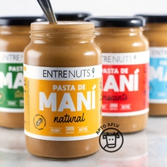Pasta de Mani Natural Clasica "Entre Nuts" x 380 gr x ( 6 UNIDADES) - tienda online