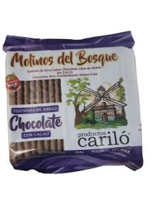 Imagen de Galletas de arroz CARILO x 150g CHOCOLATE SIN TACC ¡¡¡NUEVO!!! ( X 6 UNIDADES)