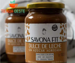 Dulce de leche Sin azucar con Stevia x 450grs SAVONA FIT ( X 6 UNIDADES) - comprar online