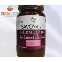 Mermelada de Ciruela sin azucar Agregada endulzada con Stevia x 400grs SAVONA FIT (X 6 UNIDADES) - comprar online