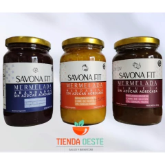Mermelada de Arandanos sin azucar Agregada endulzada con Stevia x 400grs SAVONA FIT ( X 6 UNIDADES) - Tienda Oeste Alimentos Naturales