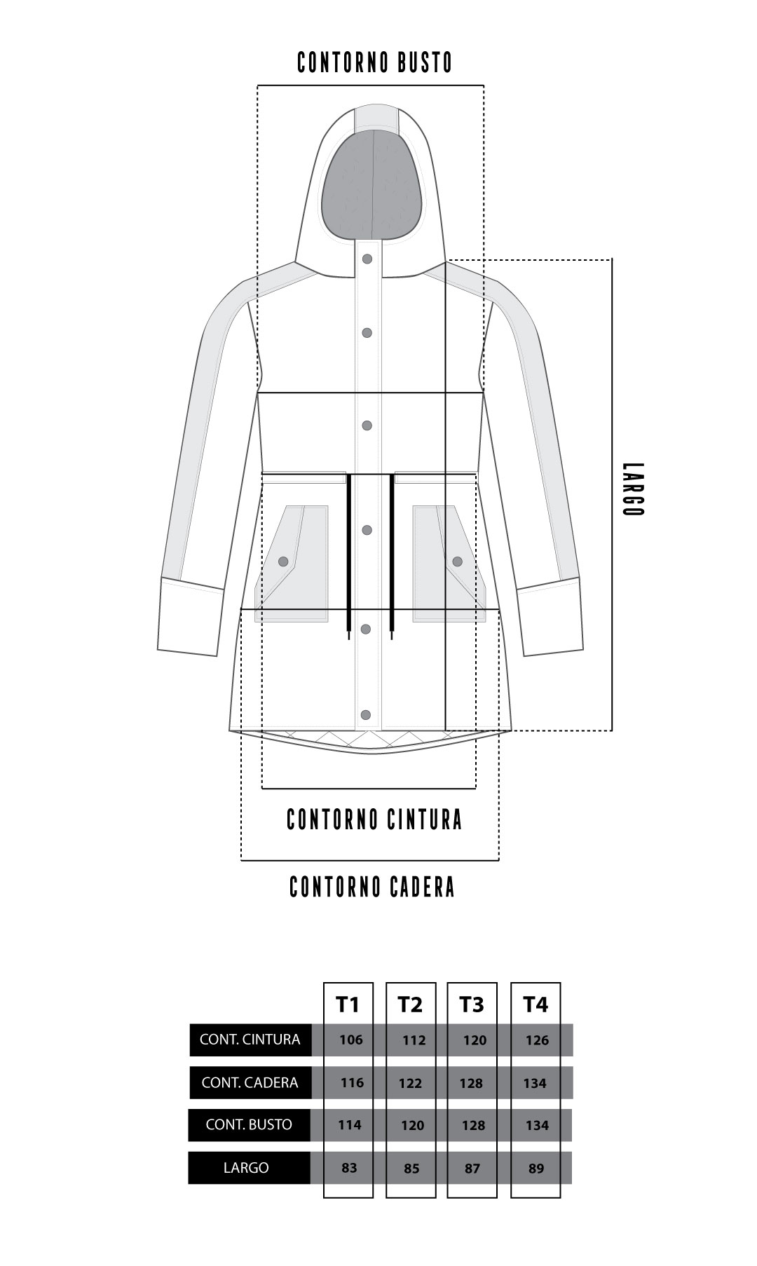 Parka Forrada (talles grandes) - Campera - Babilonia Boutique
