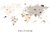 Wild world map beige - comprar online