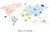 Wild world map pastel - comprar online