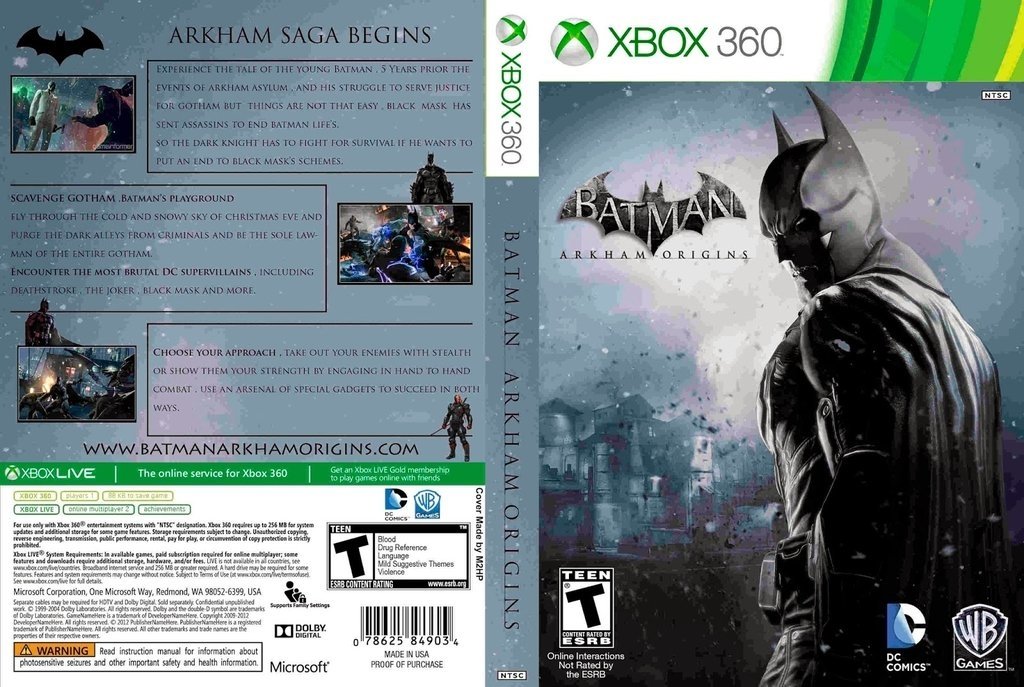 Game Batman Arkham Asylum + Arkham City - Xbox 360 - Pack Duplo com dois  Jogos