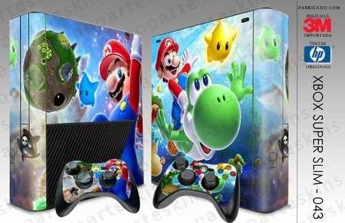 Skin Xbox 360 Slim Adesivo - Mario