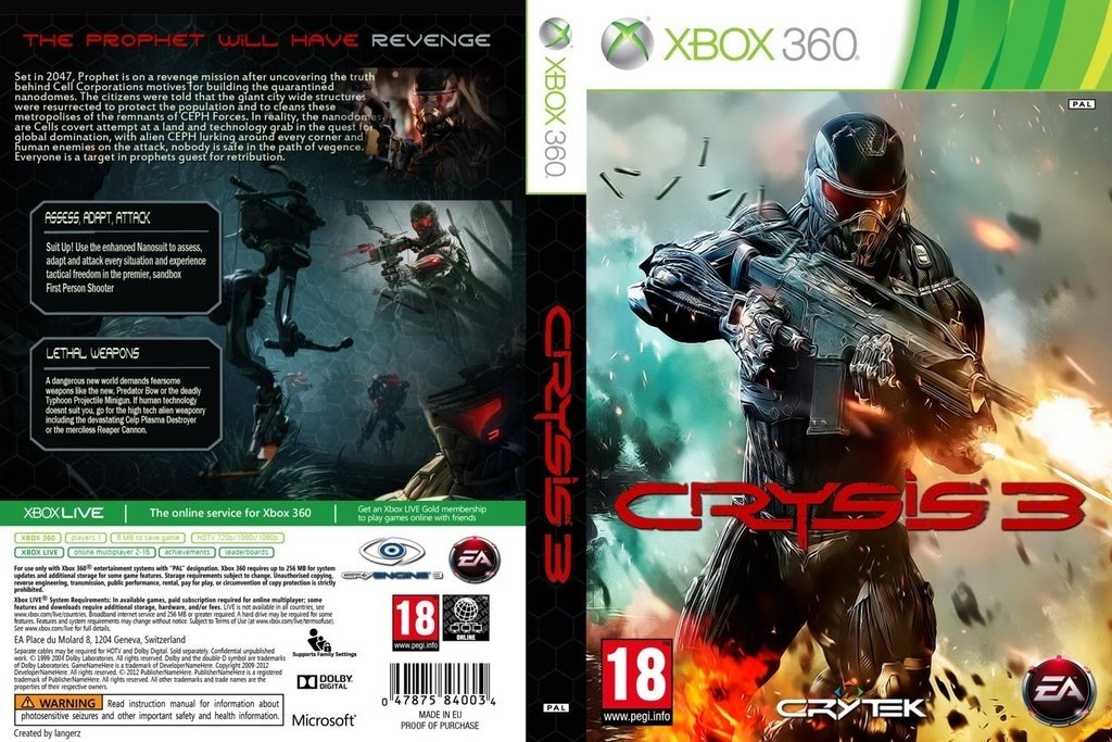 crysis 2 - jogo de tiro para xbox 360 - novo lacrado - Retro Games