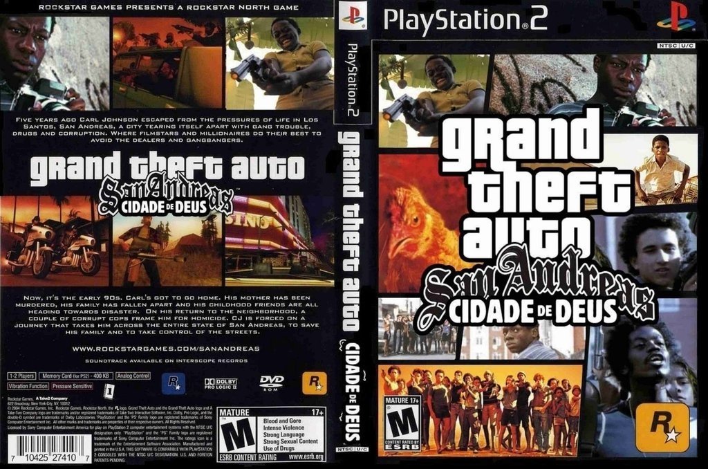Jogo Gta Grand Theft Auto San Andreas Para Playstaion 2 em