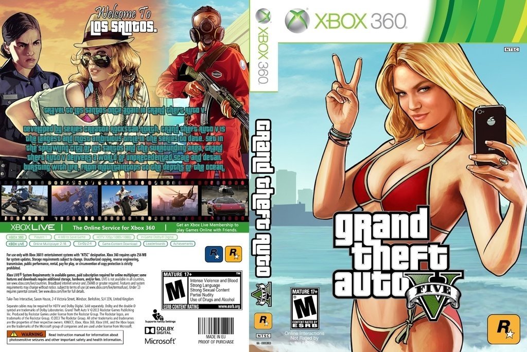 Grand Theft Auto V - GTA V - GTA 5 Xbox 360 - Game Games - Loja de Games  Online