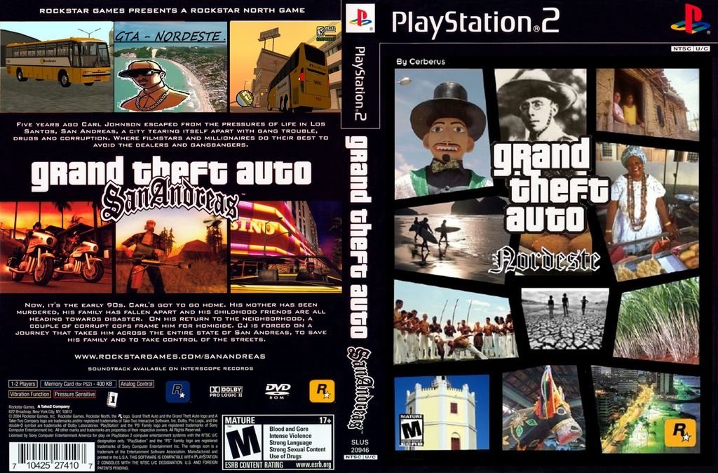 Capa Gta San Andreas Ps2