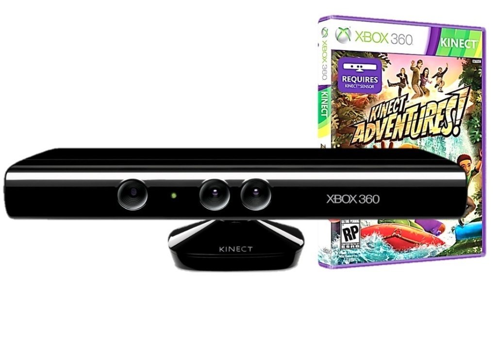 Console Xbox 360 4GB + Kinect Sensor + Game Kinect Adventures +