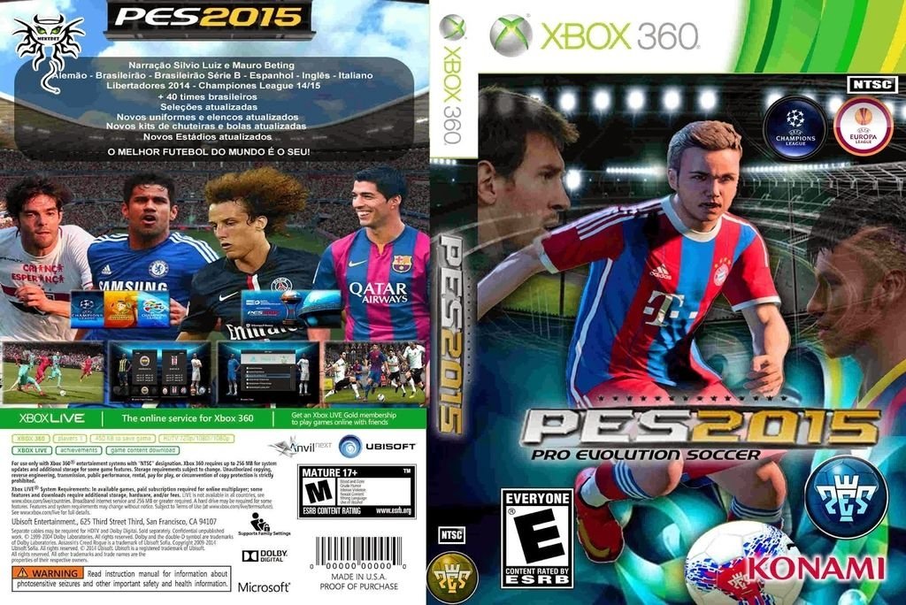 Jogo PES 2015 - Xbox 360 - curitiba - Jogo PES 2015 - Xbox 360